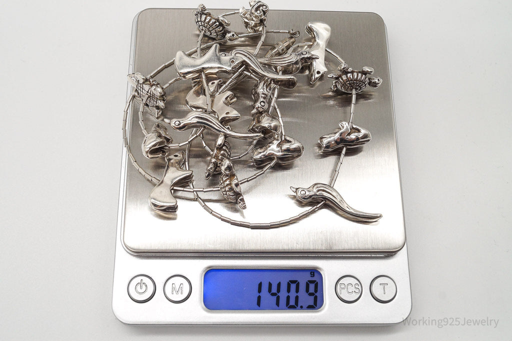 Vintage Native American Zuni Animal Fetish Silver Necklace | Jewelry > Necklaces > Pendants | Wiccan Center