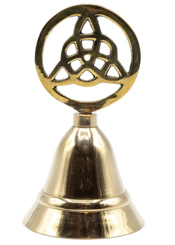 4" Brass Triquetra Altar Bell | Altar Tools | Wiccan Center