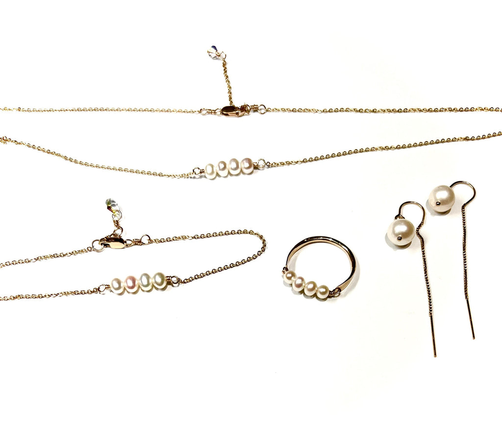 3 Pearl Necklace with Swarovski Clasp