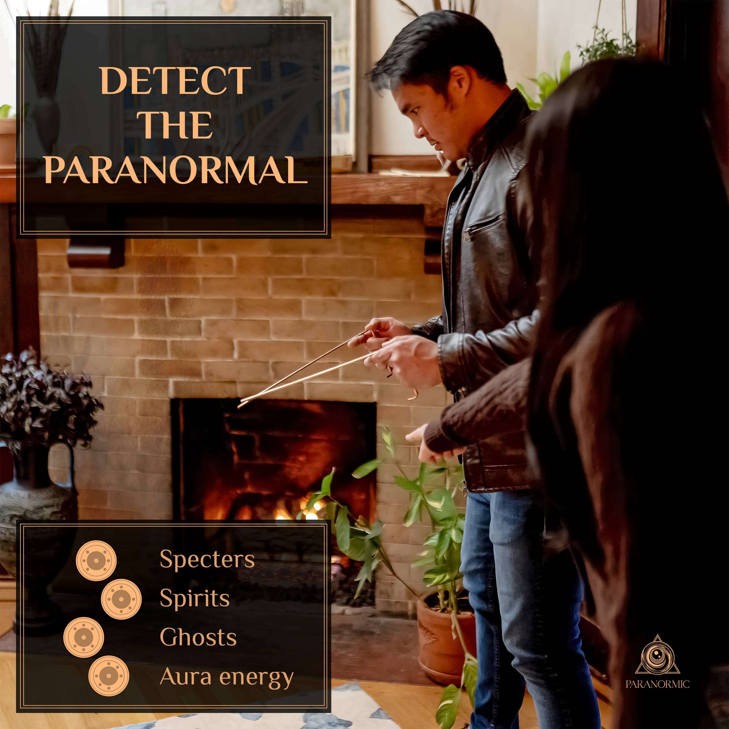 PARANORMIC Dowsing Rods Kit – 99.9% Pure Copper, Quartz Pendulum & Wooden Board