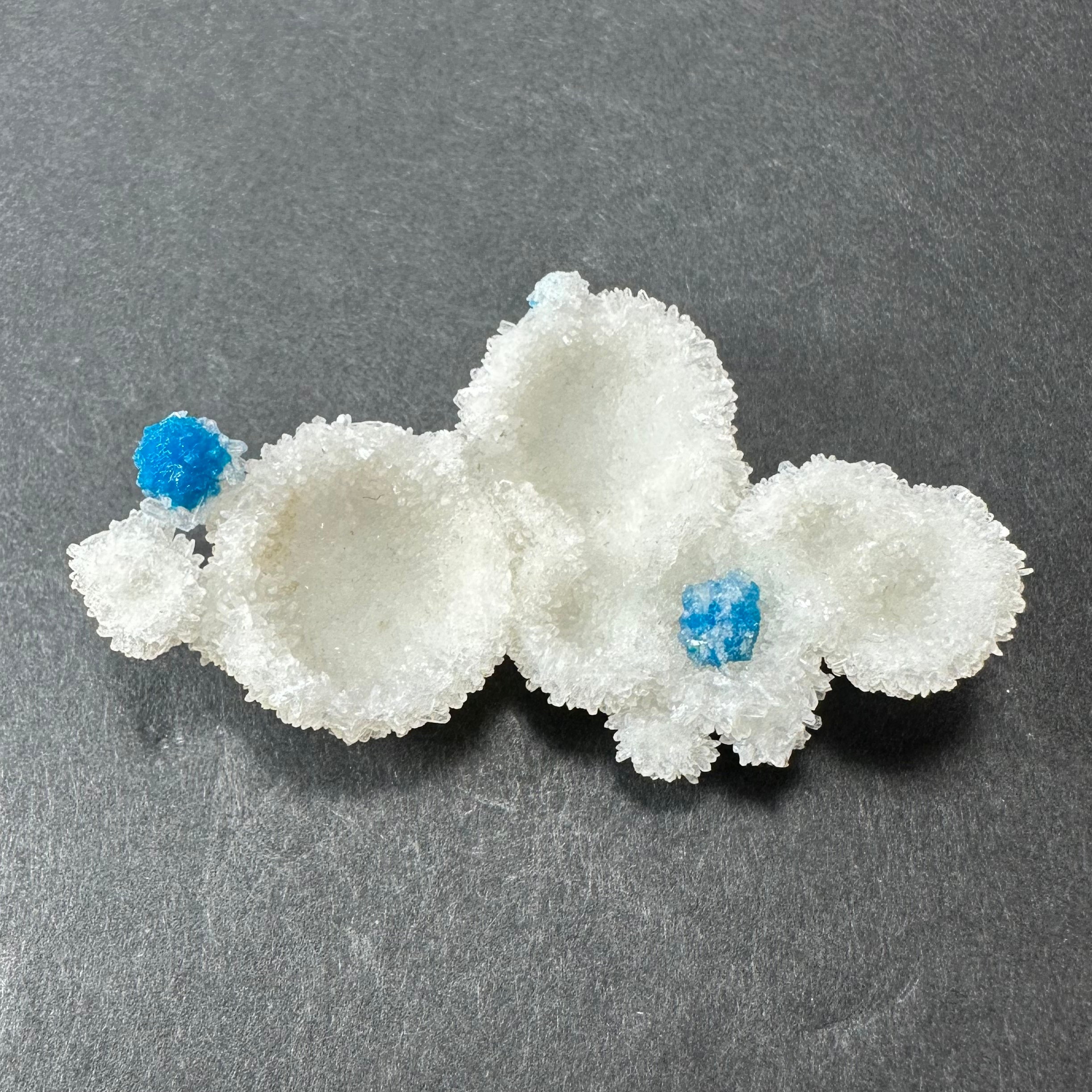 Cavansite Ball 'Floaters' on Stilbite MD | Minerals | Wiccan Center