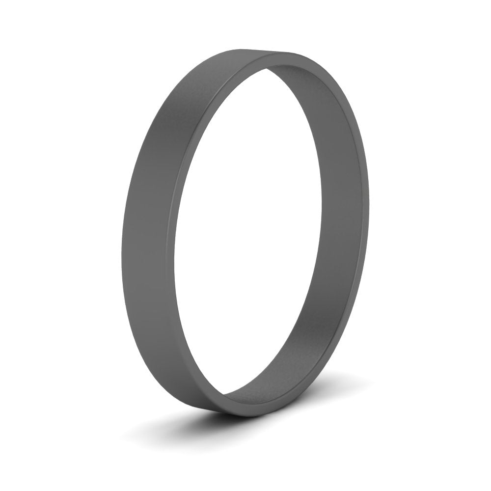 5 mm Flat Gold Wedding Band