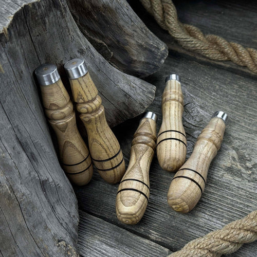 5-Piece Ash Handle Set with Rings | Handles | Wiccan Center