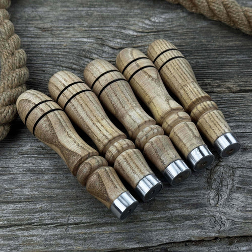 5-Piece Ash Handle Set with Rings | Handles | Wiccan Center