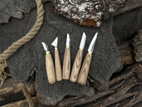 5-Piece Wood Carving Knife Set | Tool Sets | Wiccan Center