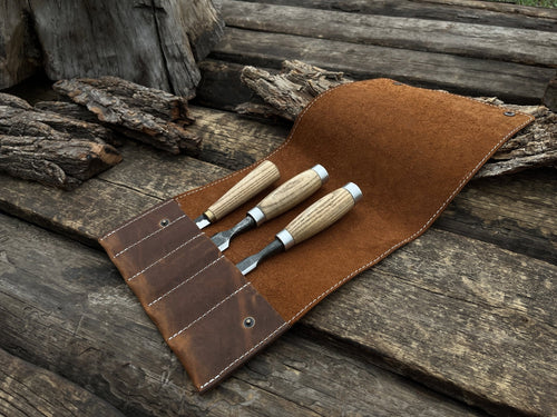 5 Pocket Leather Tool Case | Tool Cases | Wiccan Center
