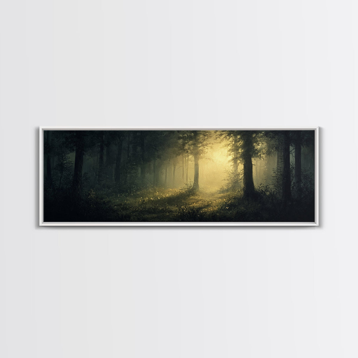 Mystical Forest Fantasy Wall Art, Canvas print, Fantasy Painting, Dark Fantasy Art, Mythical Fantasy Art, Panoramic Wall Decor | | Wiccan Center