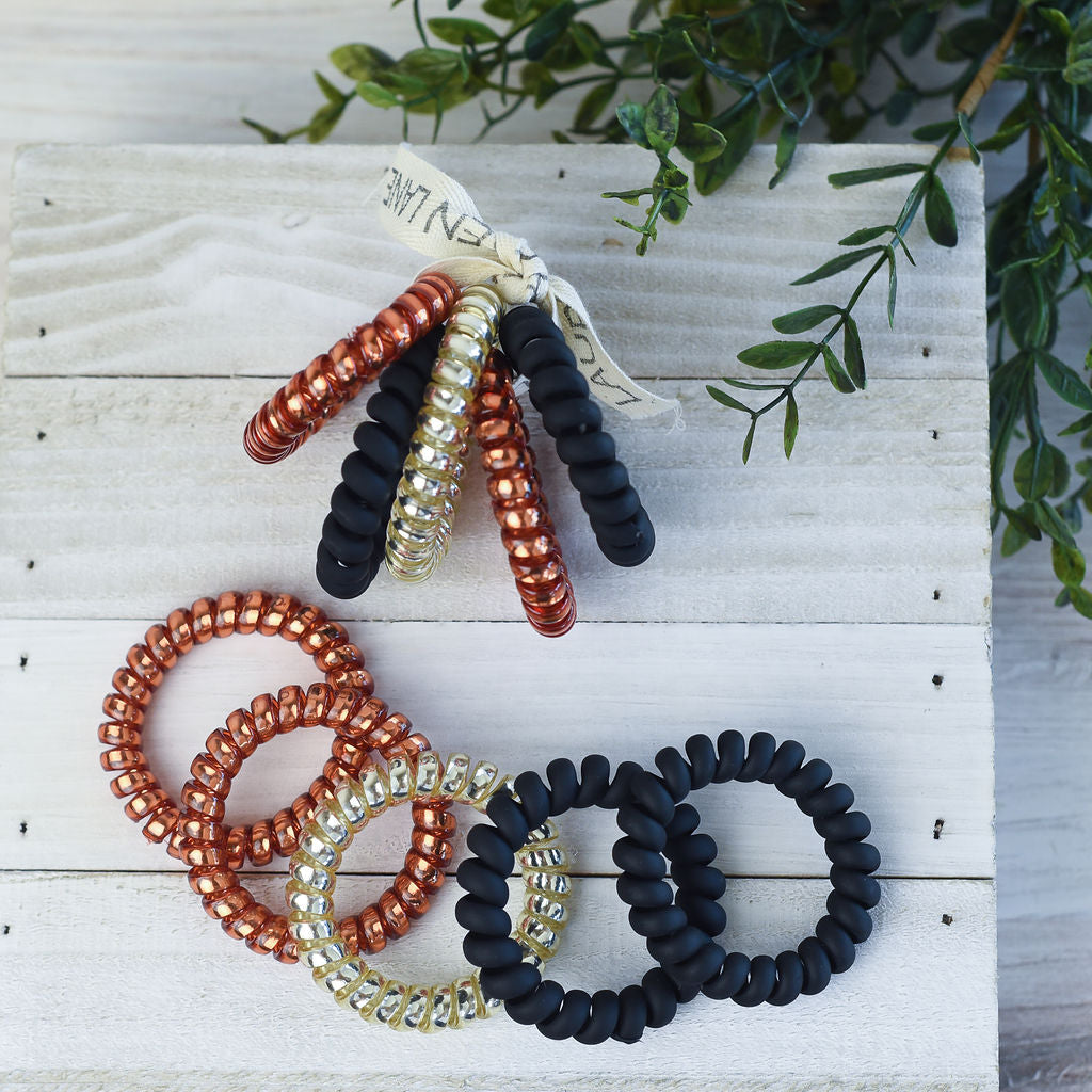 Large Hair Coil Set in Black and Orange | Hair Accessories | Wiccan Center