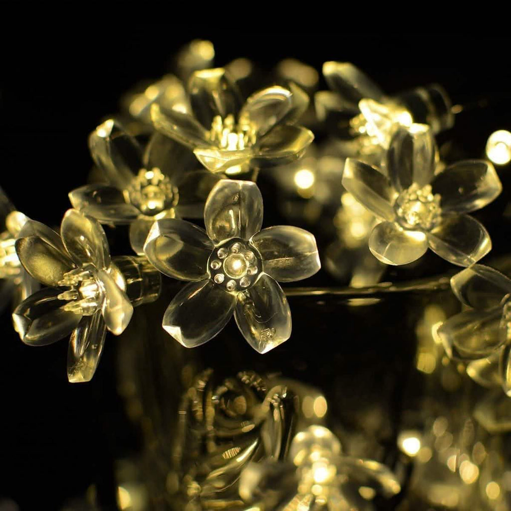 50 LED Fairy Flower Blossom Solar String Lights | String & Fairy Lights | Wiccan Center