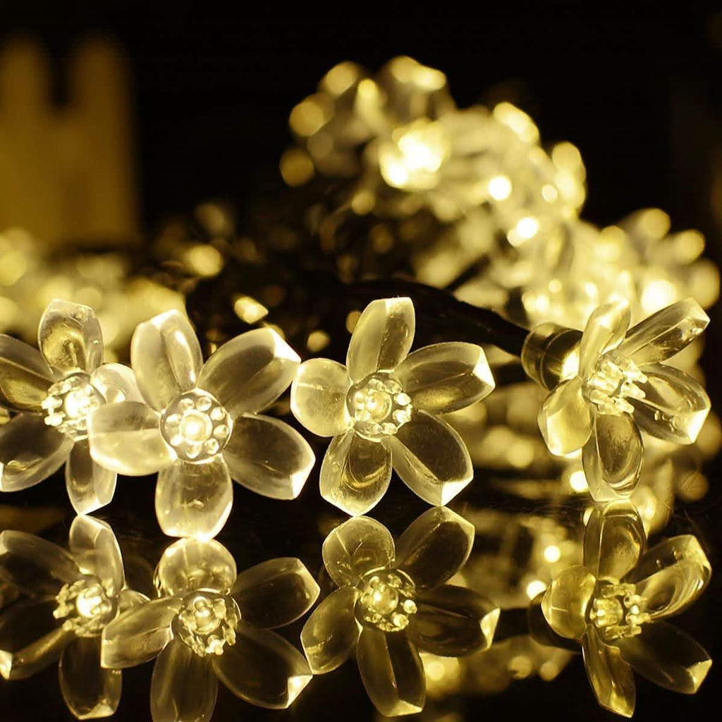 50 LED Fairy Flower Blossom Solar String Lights | String & Fairy Lights | Wiccan Center