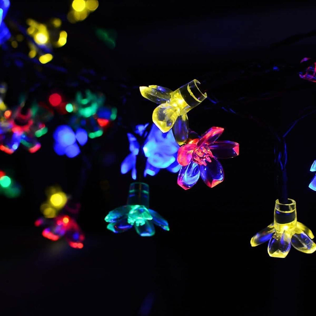 50 LED Fairy Flower Blossom Solar String Lights | String & Fairy Lights | Wiccan Center