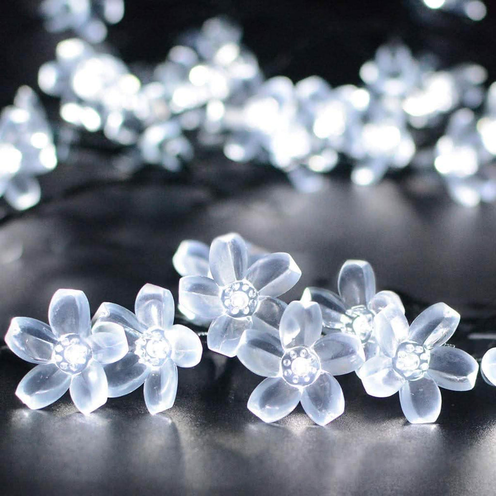 50 LED Fairy Flower Blossom Solar String Lights | String & Fairy Lights | Wiccan Center