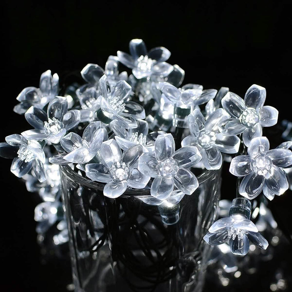 50 LED Fairy Flower Blossom Solar String Lights | String & Fairy Lights | Wiccan Center