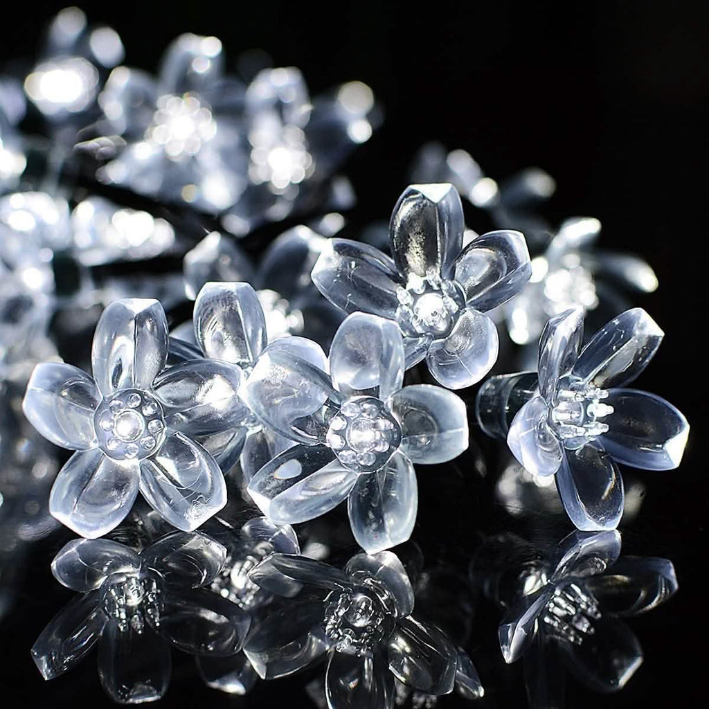 50 LED Fairy Flower Blossom Solar String Lights | String & Fairy Lights | Wiccan Center