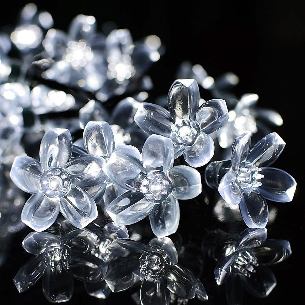 50 LED Fairy Flower Blossom Solar String Lights | String & Fairy Lights | Wiccan Center