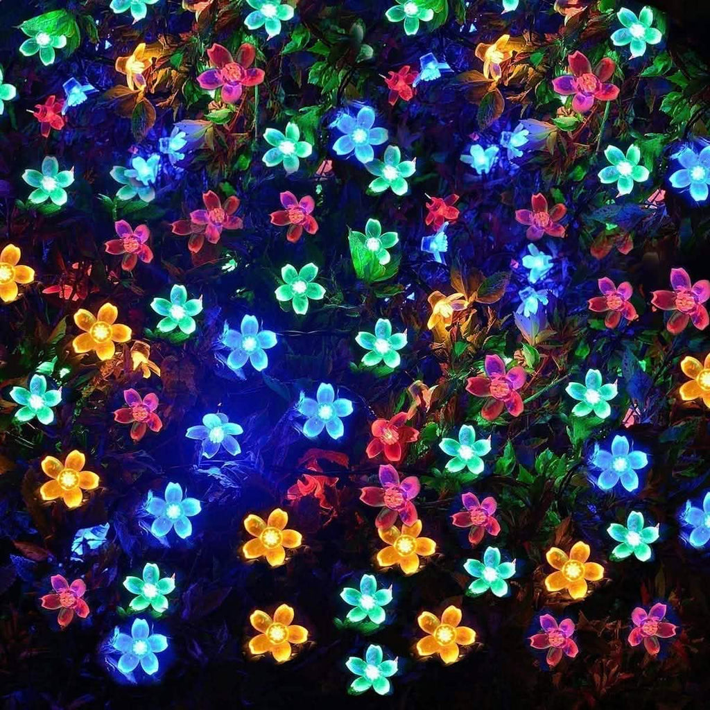 50 LED Fairy Flower Blossom Solar String Lights | String & Fairy Lights | Wiccan Center