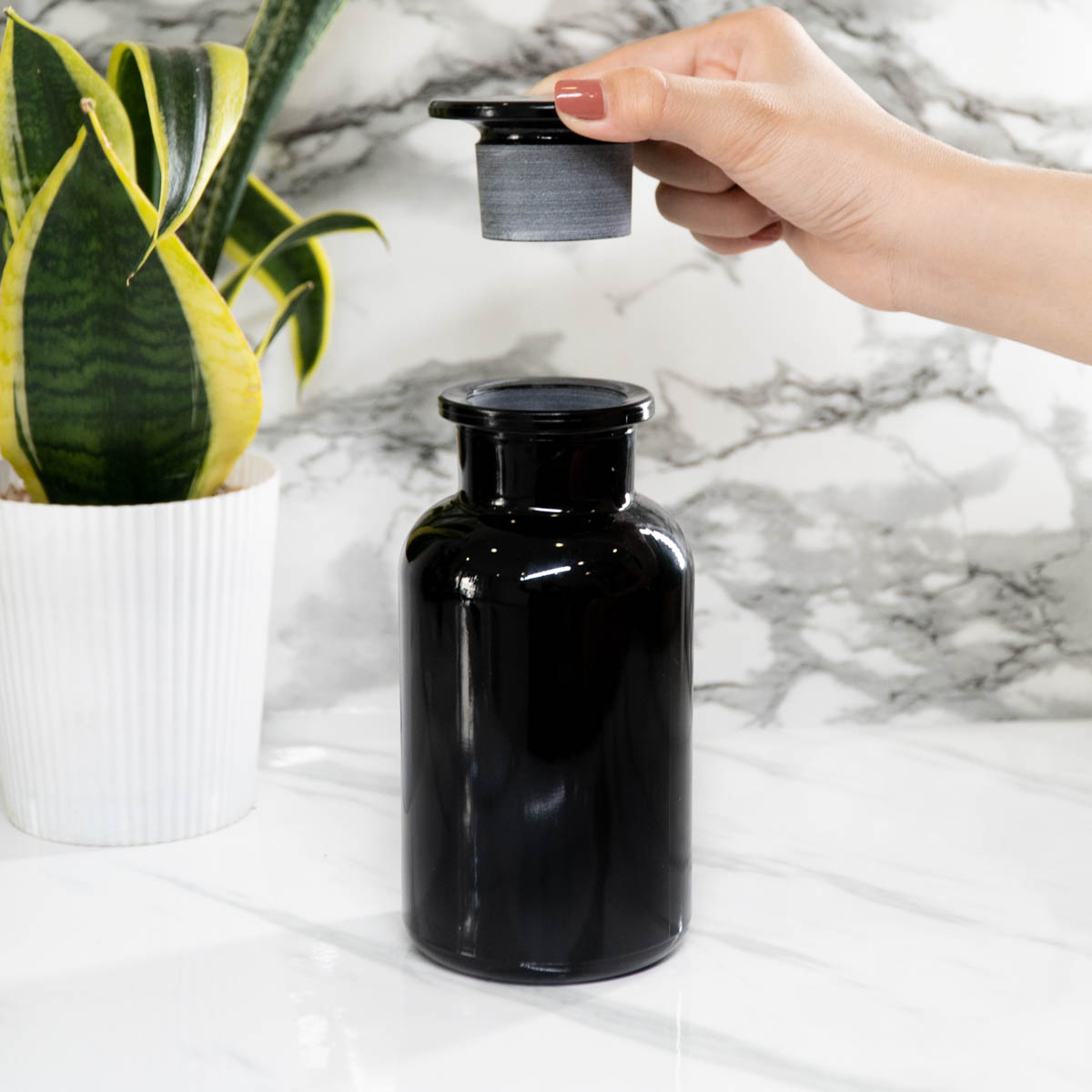 500 ml Glass-on-Glass Apothecary Jar | Glass Jars | Wiccan Center