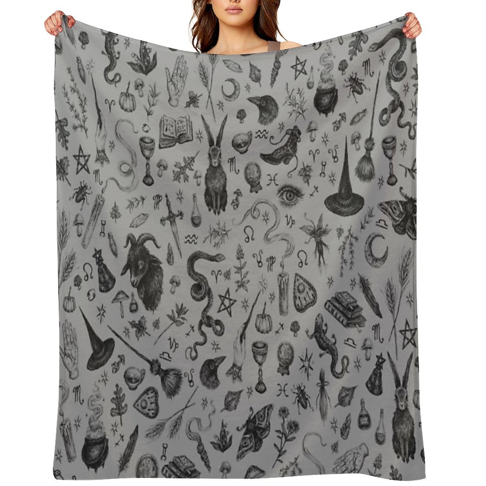Salem Witch Durable Throw Blanket