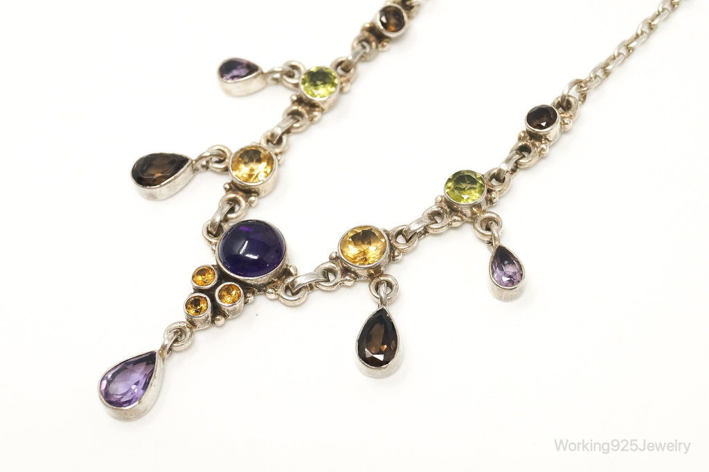 Vintage Designer Nicky Butler Multi Gem Sterling Silver Necklace | Jewelry > Necklaces > Pendants | Wiccan Center