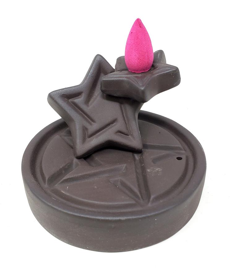 Star Backflow Burner | Incense | Wiccan Center