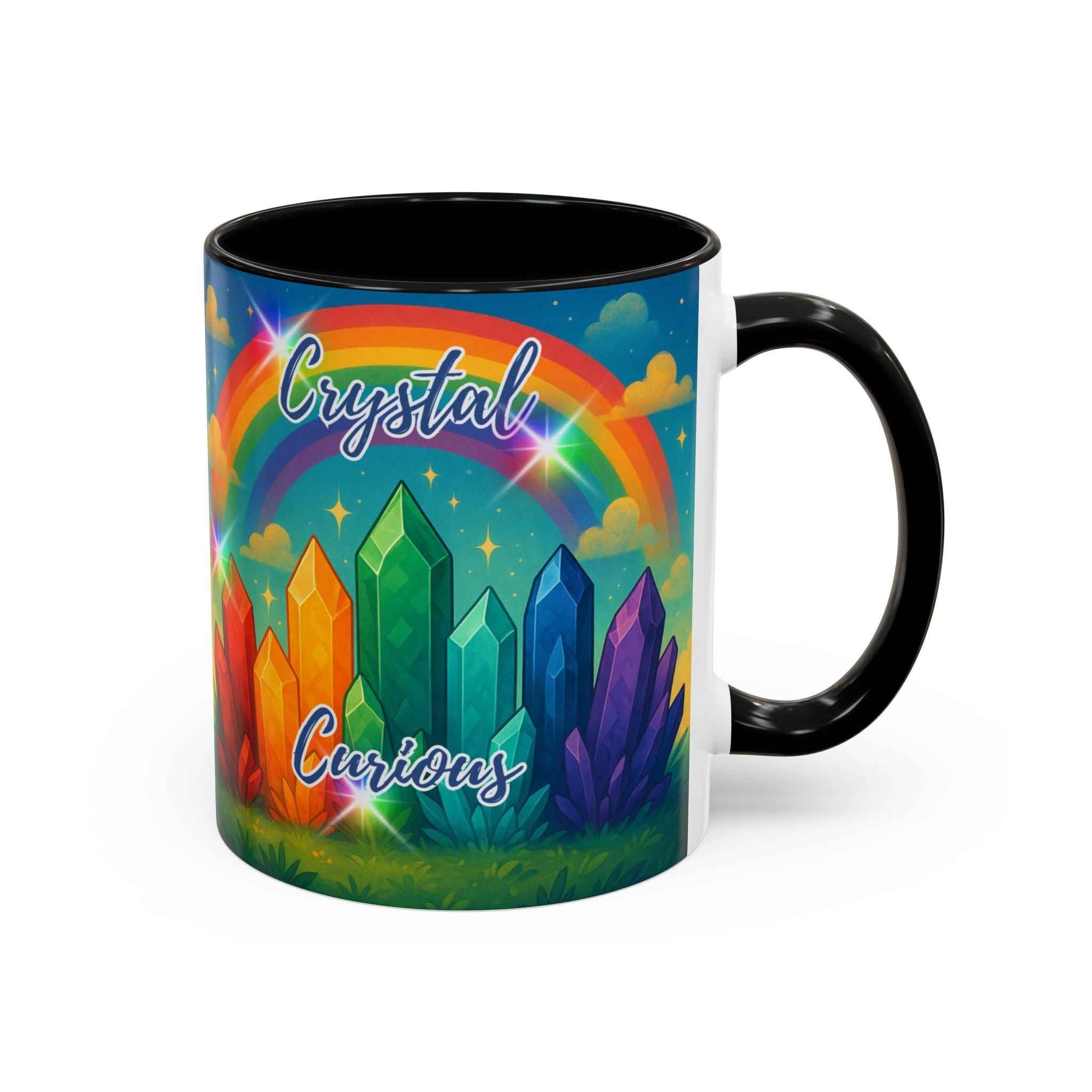 Coffee Mug - Rainbow Crystal Curious | Mug | Wiccan Center
