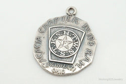 Vintage Acacia Chapter 195 Cincinnati Ohio Sterling Silver Medallion Pendant | Jewelry > Necklaces > Pendants | Wiccan Center