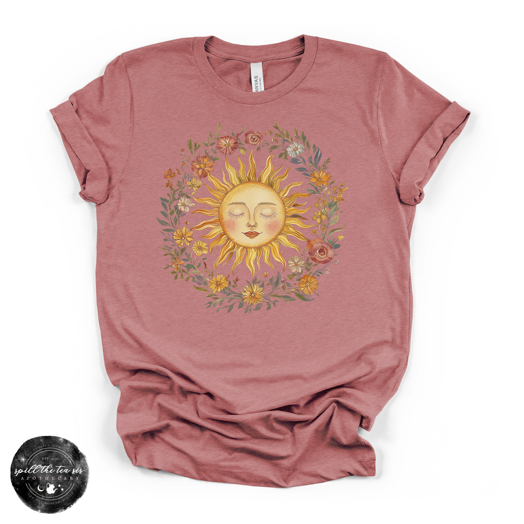 Celestial Sun Tee | Mystical Sun Graphic T-Shirt