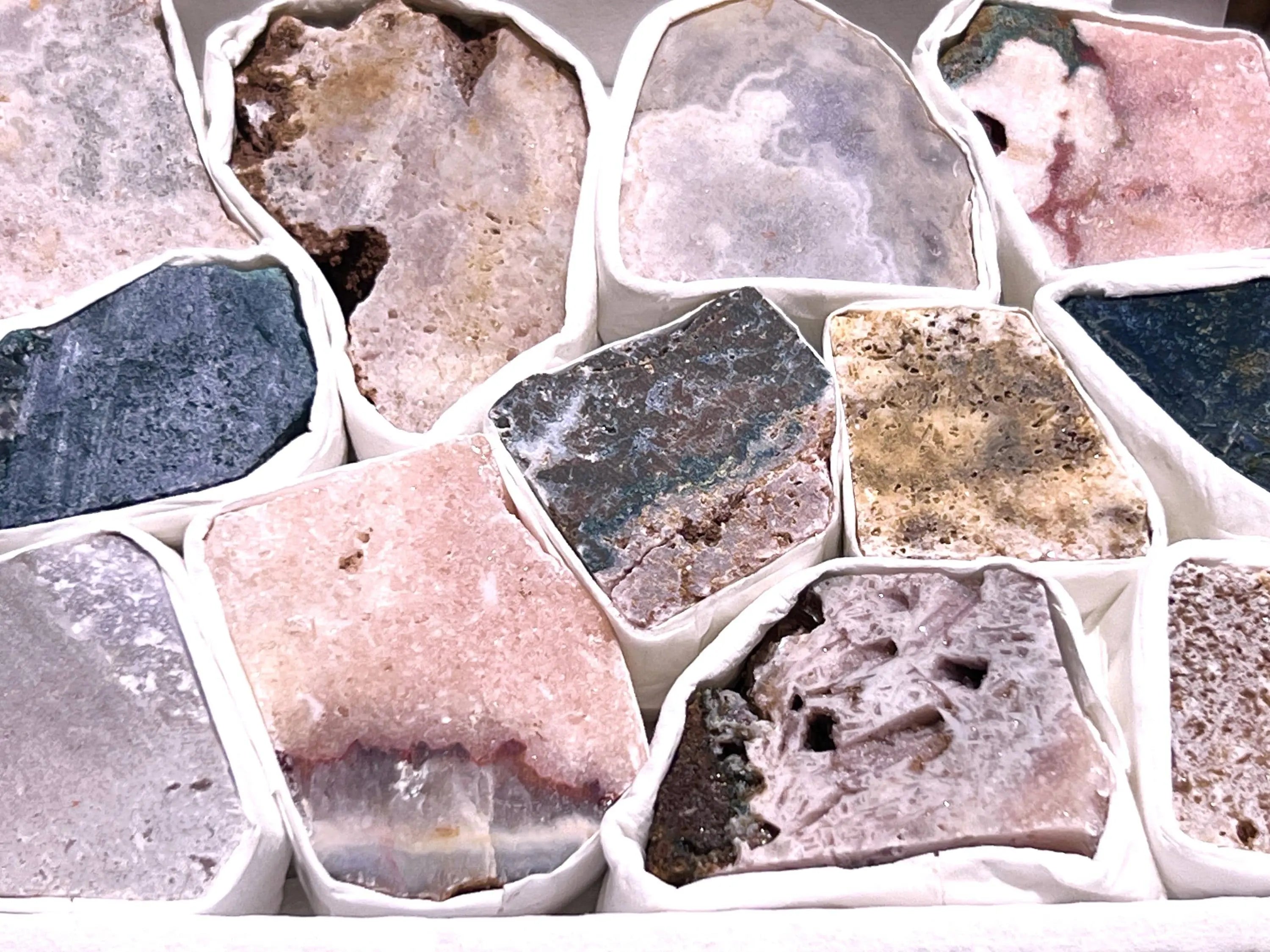 Pink Amethyst Rough Crystals (Avg 2 LBs) Small Box Flat Bulk Wholesale Lot Raw Stones | Home & Living > Home Decor > Home Accents > Rocks & Geodes | Wiccan Center