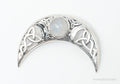 Vintage Designer Moonstone Celtic Sterling Silver Necklace Pendant | Jewelry > Necklaces > Pendants | Wiccan Center