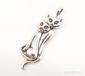 Vintage Designer KABANA Kittens Cats Sterling Silver Pendant | Jewelry > Necklaces > Pendants | Wiccan Center