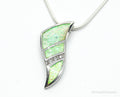 Vintage Opal Cubic Zirconia Sterling Silver Necklace | Jewelry > Necklaces > Pendants | Wiccan Center