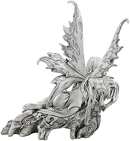 Design Toscano Pause to Ponder Fairy Garden Statue | Outdoor Statues | Wiccan Center