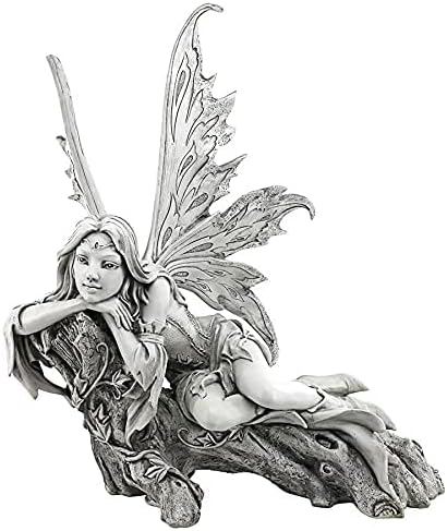 Design Toscano Pause to Ponder Fairy Garden Statue | Outdoor Statues | Wiccan Center