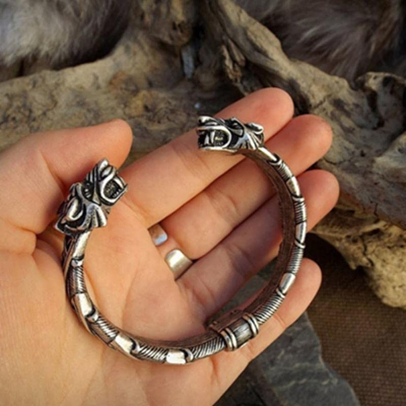 Viking Wolf Bracelet – Fenrir Norse Bangle