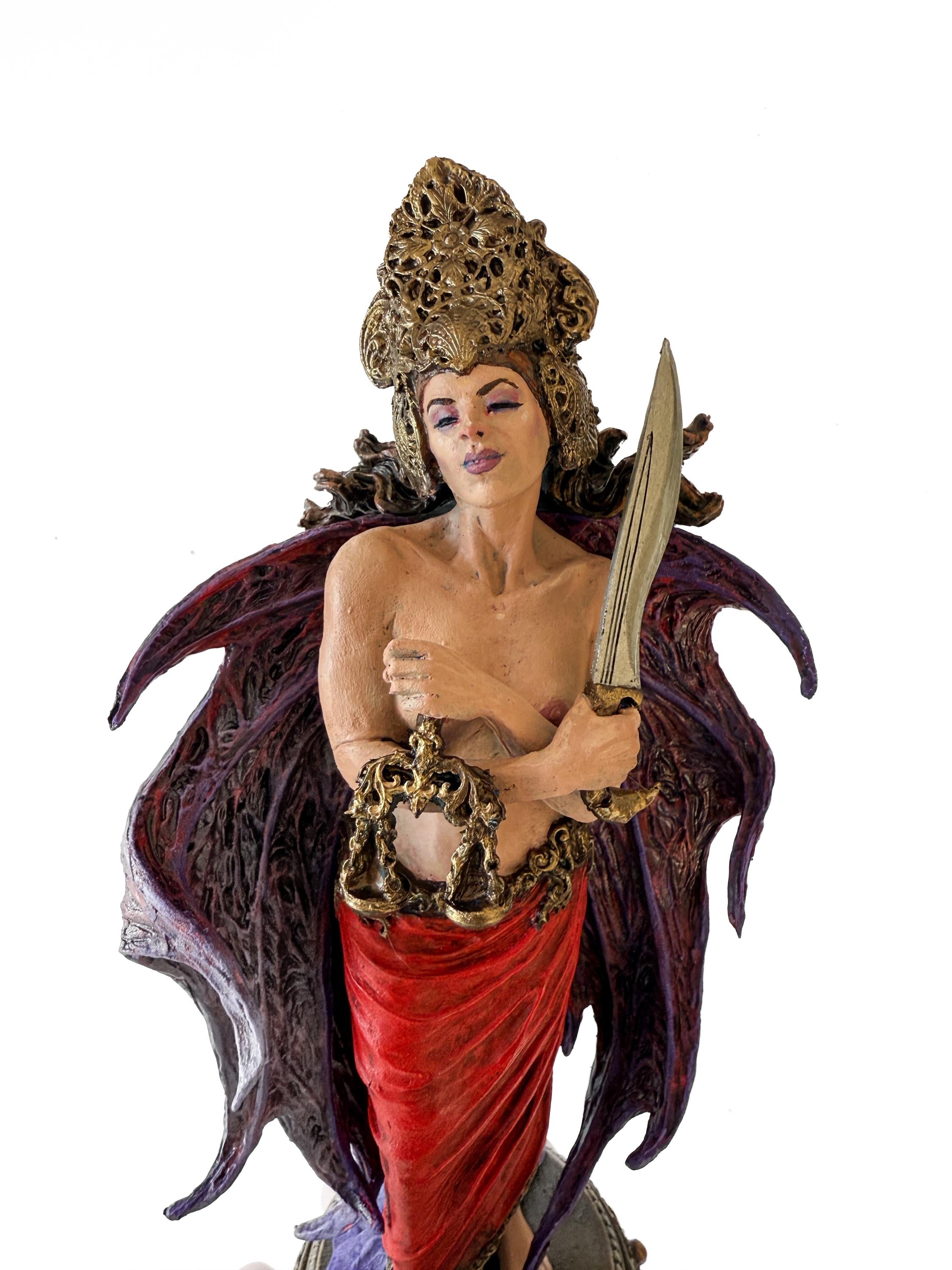 Nemesis/ Themis Statue: Goddess of Justice and Vengeance, Full Color | Mythological Gods Figurine | Myths Statue |Statue for Gothic Decor