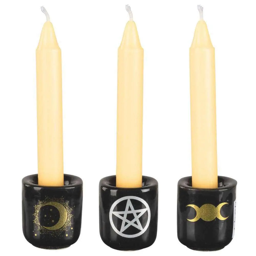 Mini Candle Holders with Design | Candles | Wiccan Center
