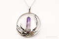 Vintage Amethyst Crystal Sterling Silver Necklace | Jewelry > Necklaces > Pendants | Wiccan Center