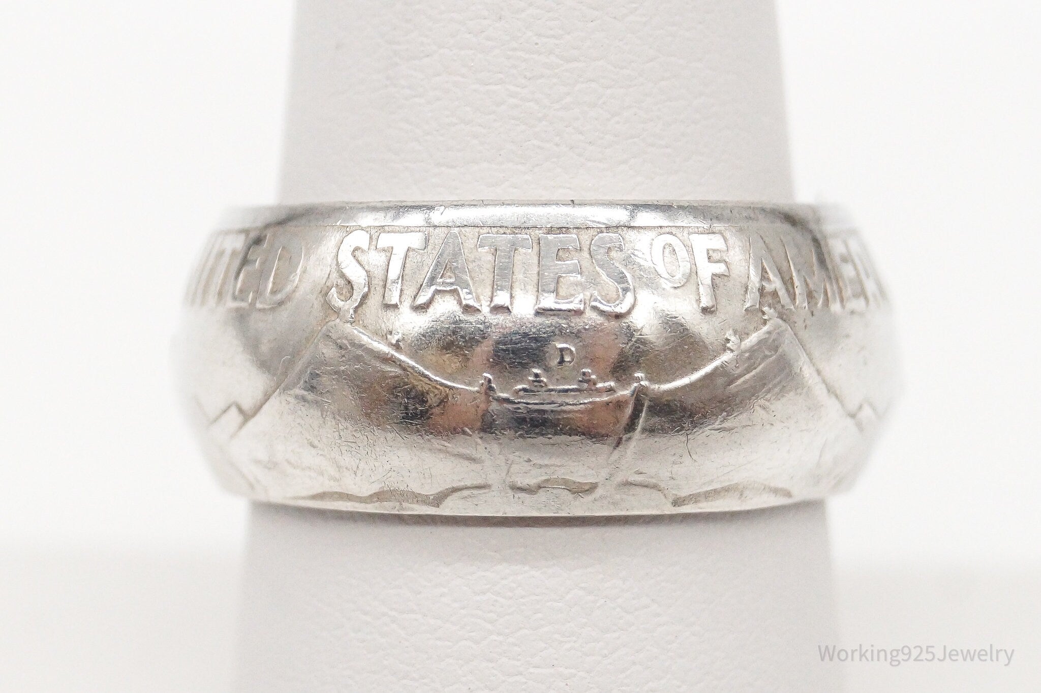 Vintage 1960 Half Dollar Silver Ring - Size 7 | Jewelry > Rings | Wiccan Center