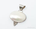 Large Native American Navajo Jason Livingston Pearl Sterling Silver Pendant | Jewelry > Necklaces > Pendants | Wiccan Center