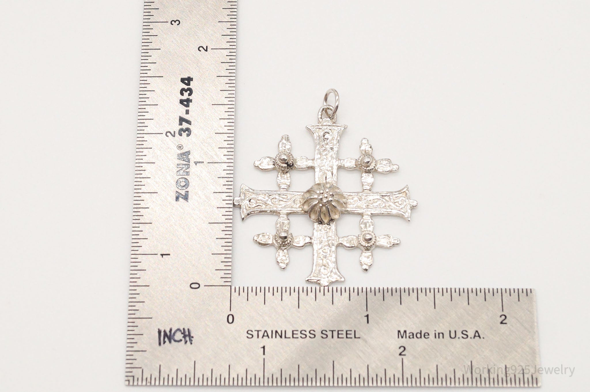 Vintage Large Jerusalem Cross 800 Silver Pendant | Jewelry > Necklaces > Pendants | Wiccan Center