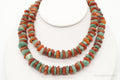 Chunky Vintage Aventurine Carnelian Beaded Necklace 30" | Jewelry > Necklaces > Pendants | Wiccan Center