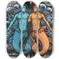 3 Skateboard Series Art - Mer Love | Skateboard | Wiccan Center