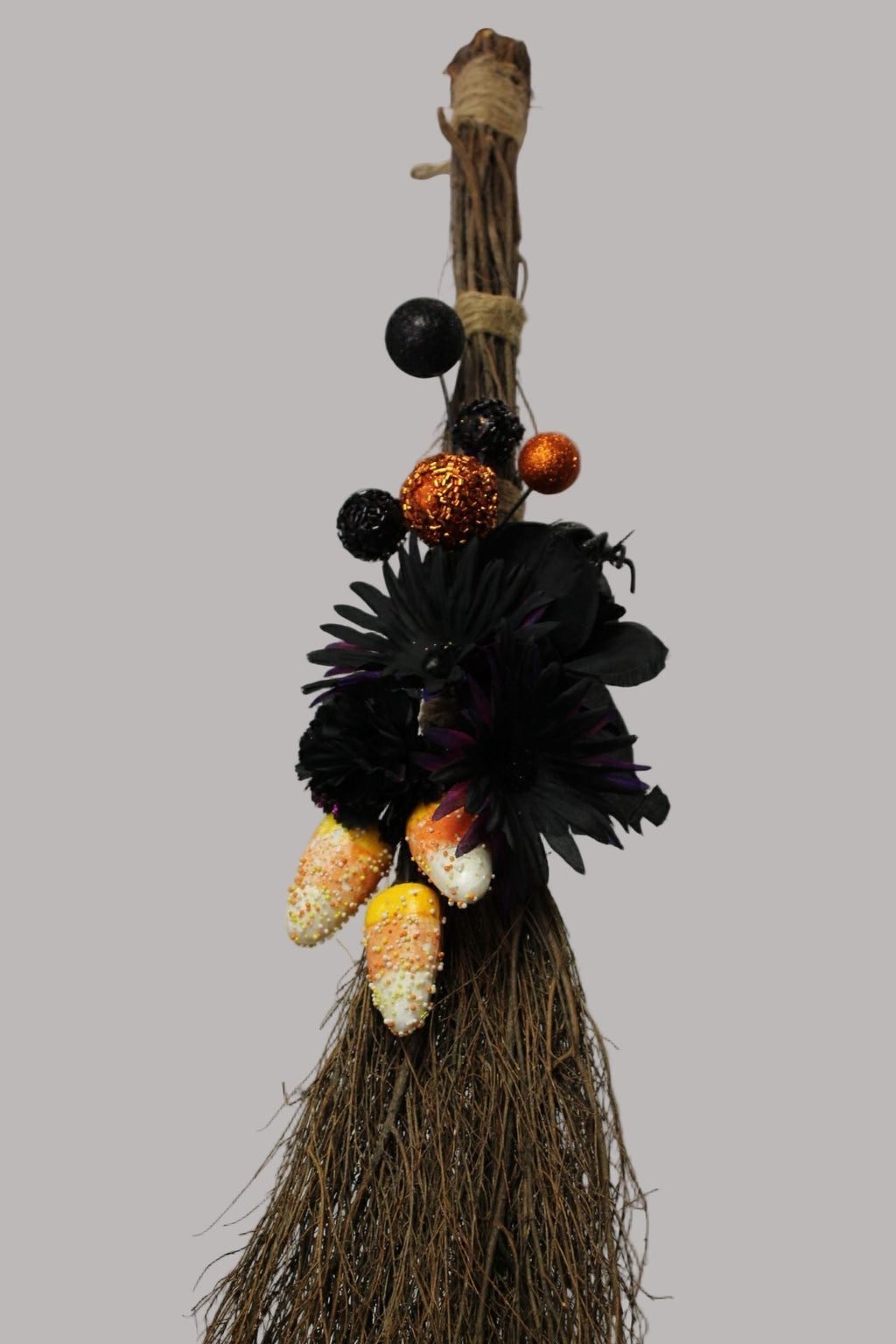 Candy Corn Witch Broom – Vanilla Scented | Decorative Pieces | Wiccan Center