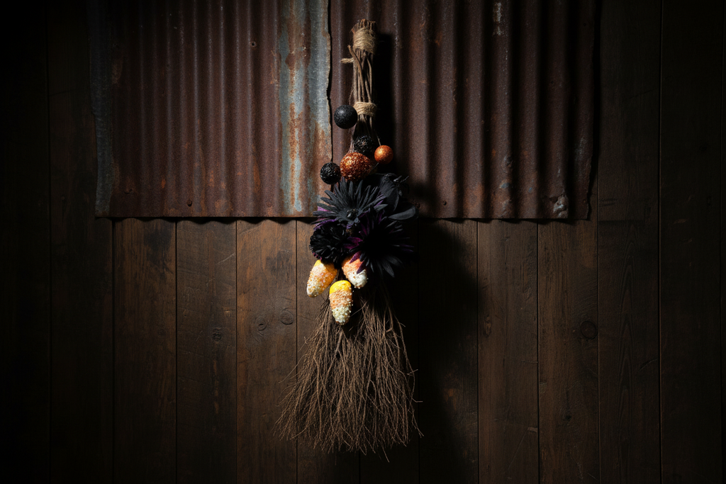 Candy Corn Witch Broom – Vanilla Scented | Decorative Pieces | Wiccan Center