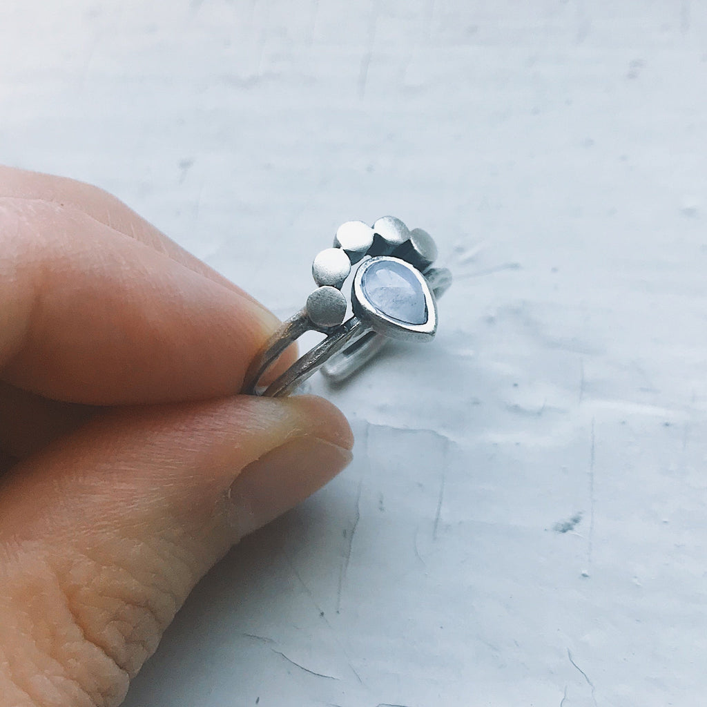 Moondrop Moonstone Ring | Ring | Wiccan Center
