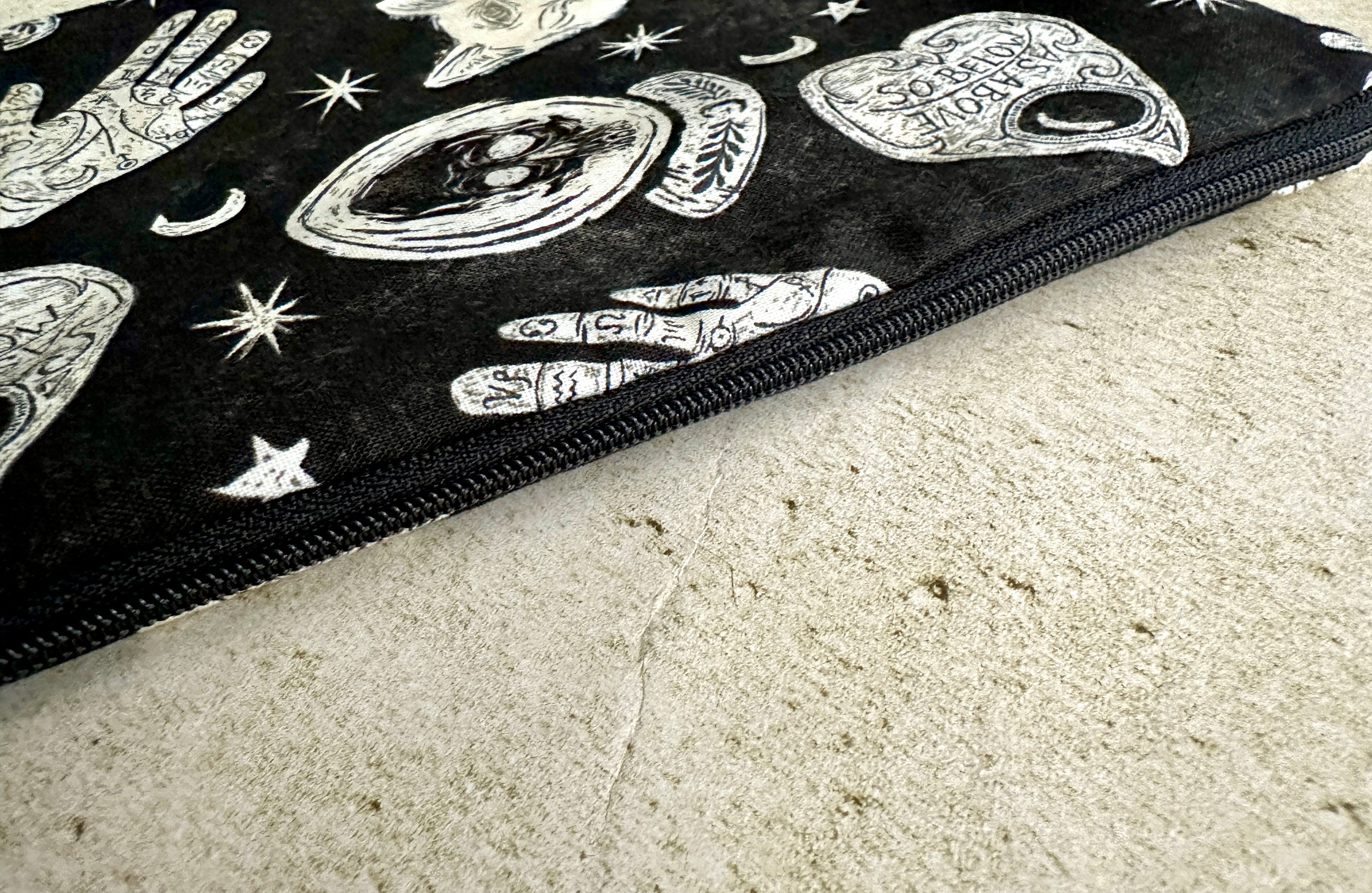 Witchy Tarot Card Bag With Zipper - Tarot Deck Storage Bag | | Wiccan Center