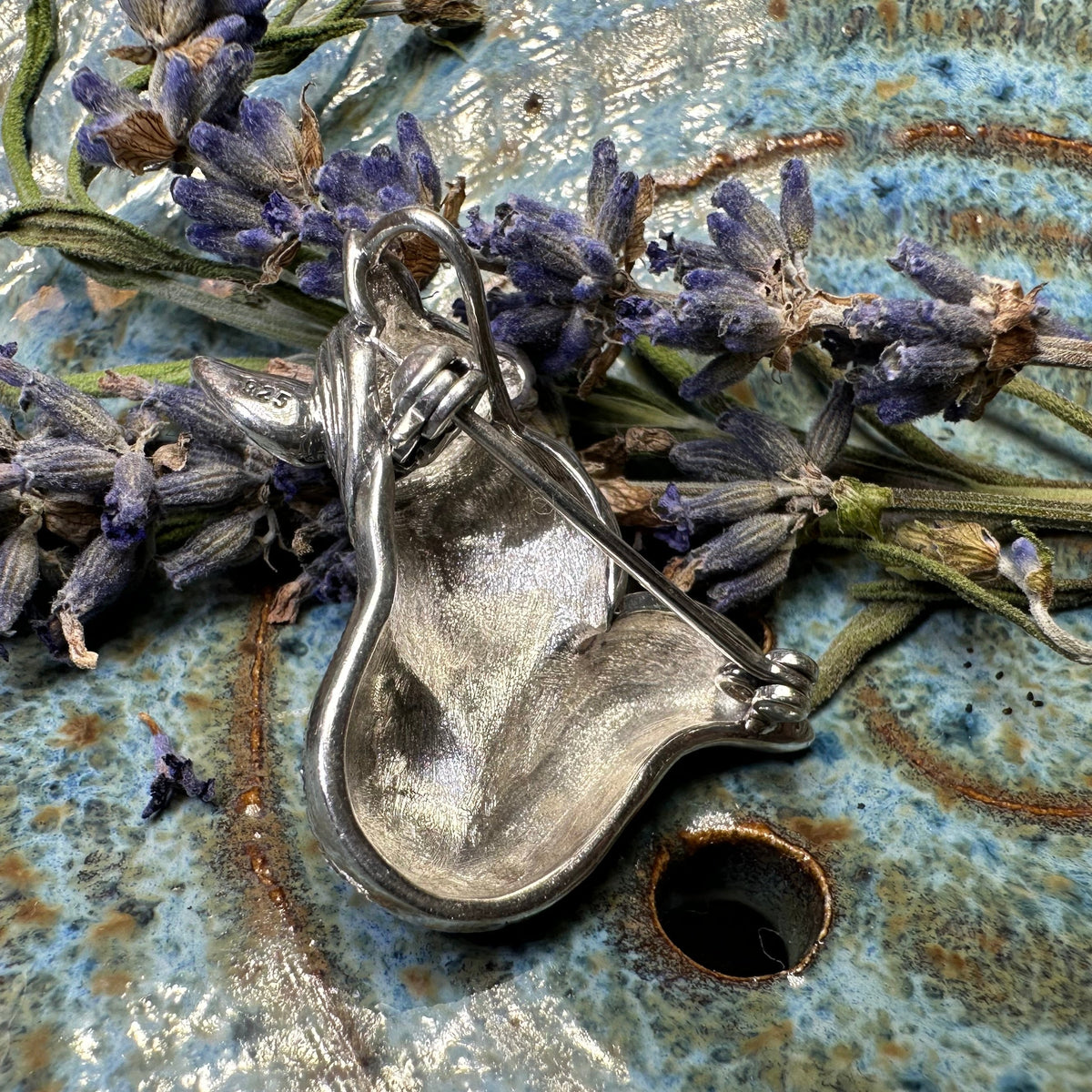 Reynard Marcasite Fox Necklace in Sterling Silver | Brooch | Wiccan Center