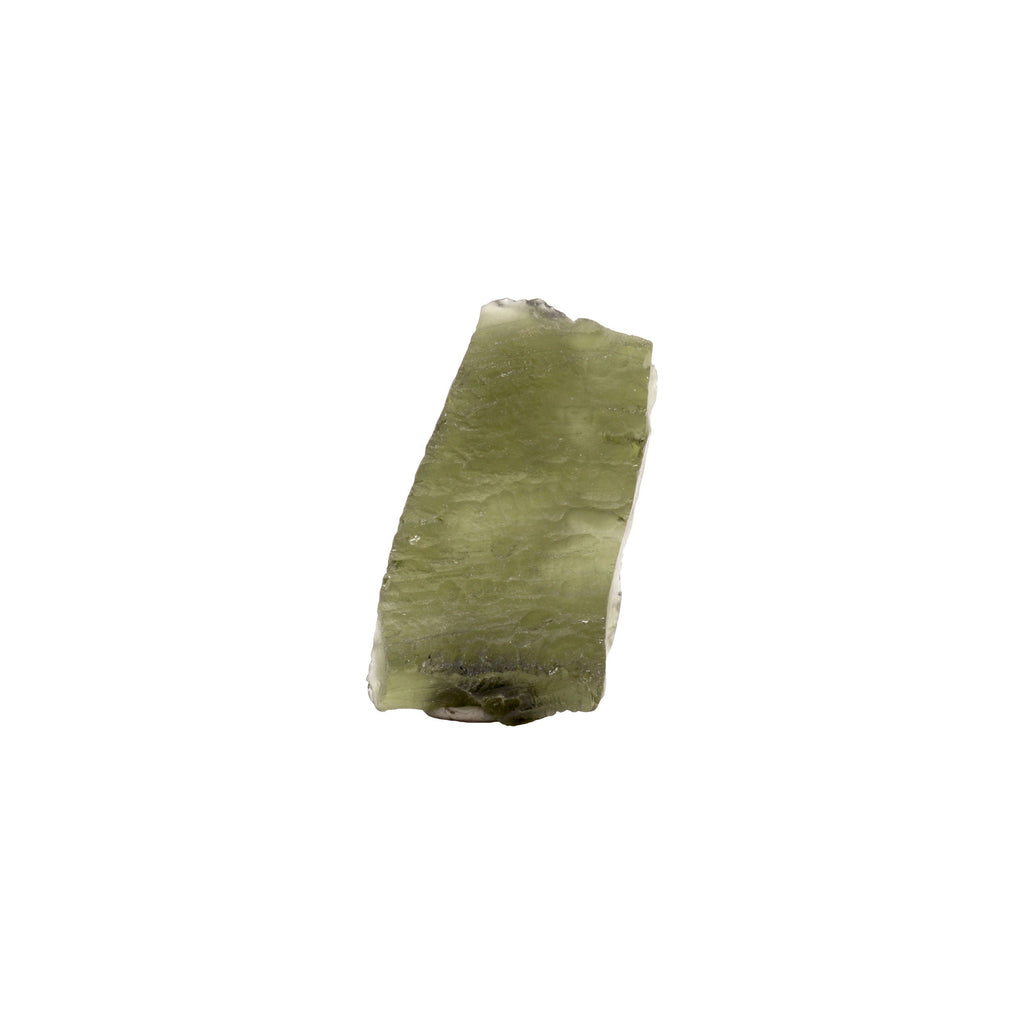 Moldavite Tektite Raw Nugget -Flat Rectangle in Gel Case | Crystals & Minerals > Specimens | Wiccan Center