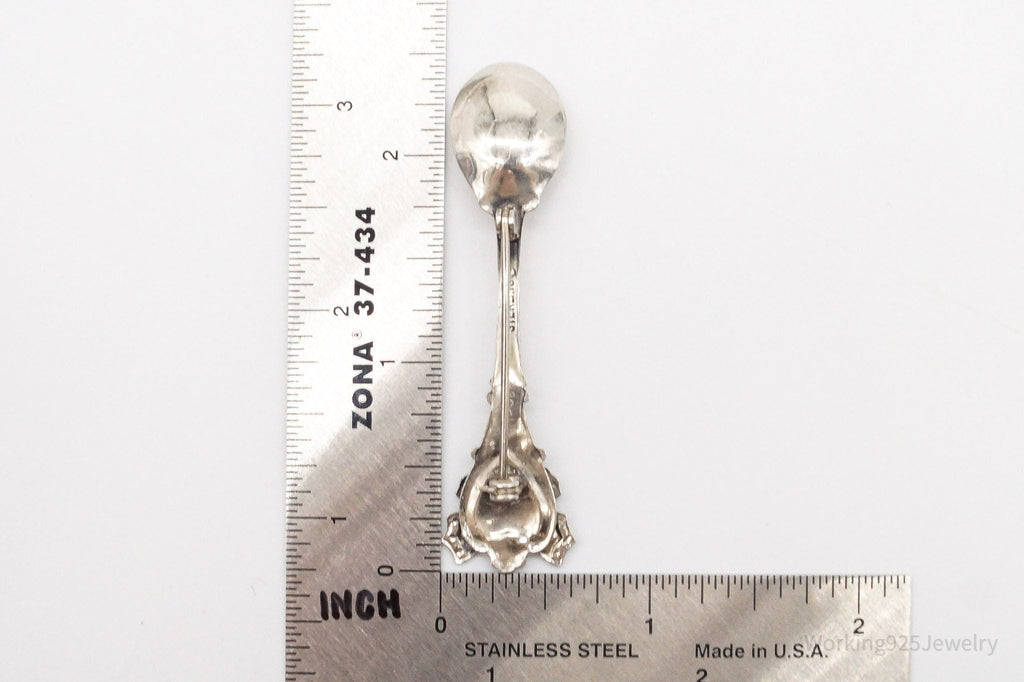 Antique Butterfly Sterling Silver Spoon Brooch Pin | Jewelry > Brooches, Pins & Clips | Wiccan Center