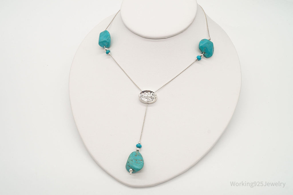 Vintage Israel Designer Avi Soffer Turquoise Sterling Silver Necklace | Jewelry > Necklaces > Pendants | Wiccan Center